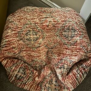 Cozy Multicolor Textured Puof